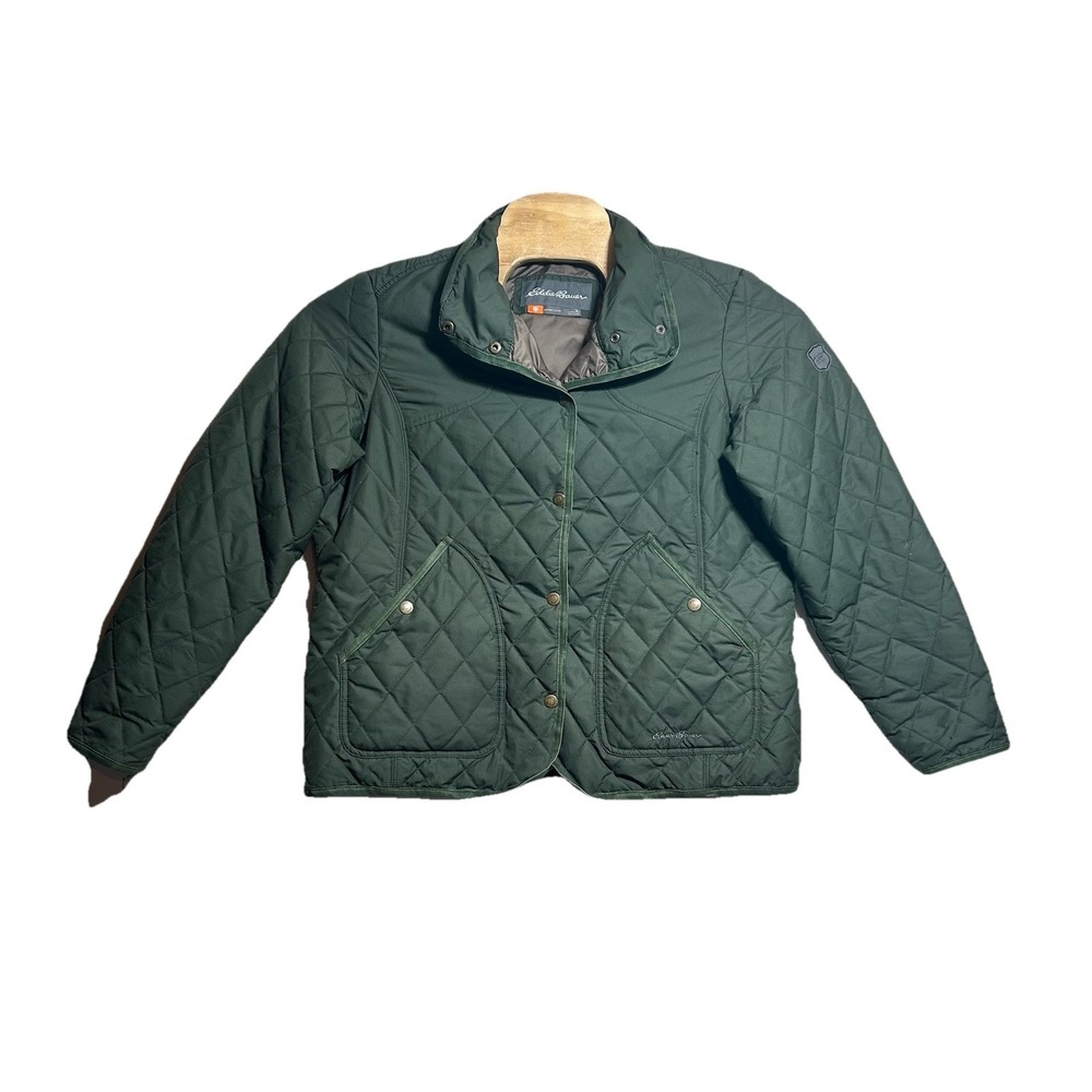 Eddie Bauer Jacket Womens XL Sport Shop Quilted Field Insulated Equestrian